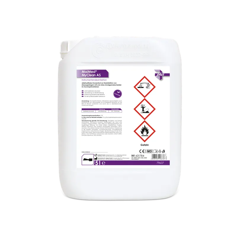 MaiMed MyClean AS, szívórendszer fertőtlenítése és tisztítása 5l/kanna, 1 db | Kanna (5 l)