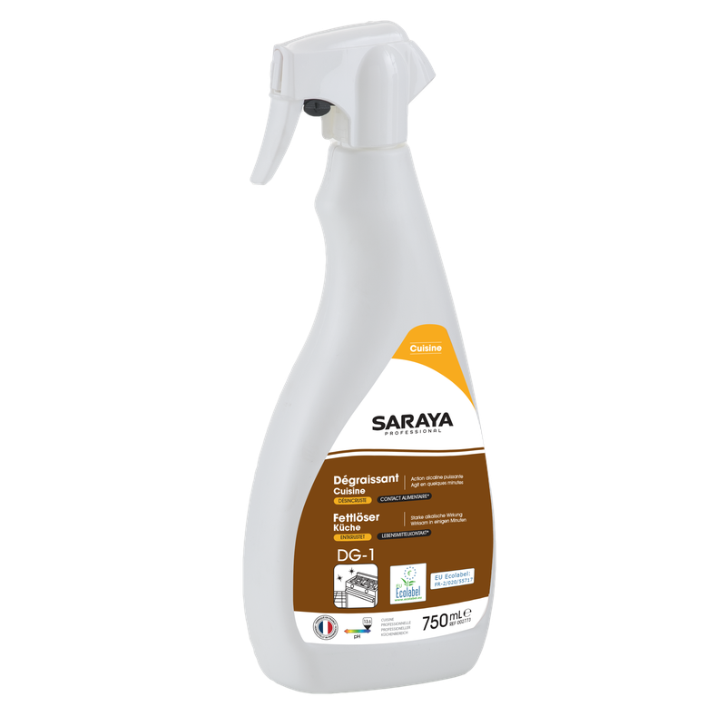 Saraya konyhai tisztító/zsírtalanító Ecolabel | Spray flakon (750 ml)
