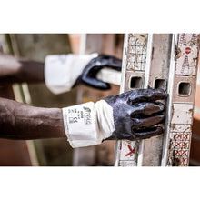 NITRAS nitril kesztyű, natúr szín / kék