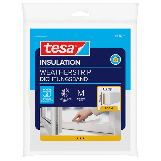 tesa INSULATION tömítőszalag, fehér, 10 m x 9 mm