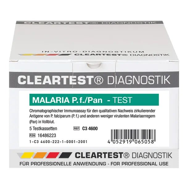 Cleartest Malaria P.f./Pan Pack: 5 tesztkazetta | Csomag (5 teszt)