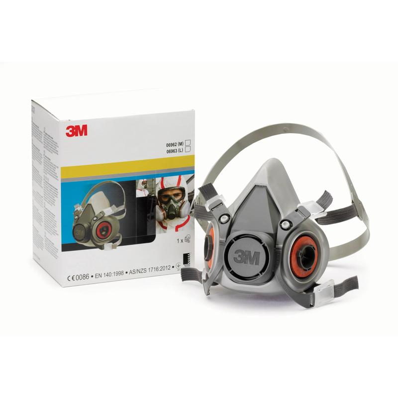 3M™ alacsony karbantartási igényű újrafelhasználható félálarc, közepes 06962 | Csomag (1 db)