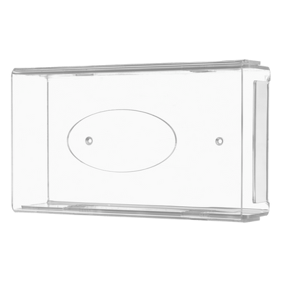 Az AMPri egyszer használatos kesztyű adagoló egy átlátszó, tejszerű akril adagolótartó (250 x 135 x 55-90 mm) lekerekített élekkel, lapos aljjal, központi ovális mélyedéssel és rögzítőlyukakkal a falra szereléshez.