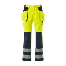 MASCOT® Almas kézműves nadrág, hi-vis sárga/navy