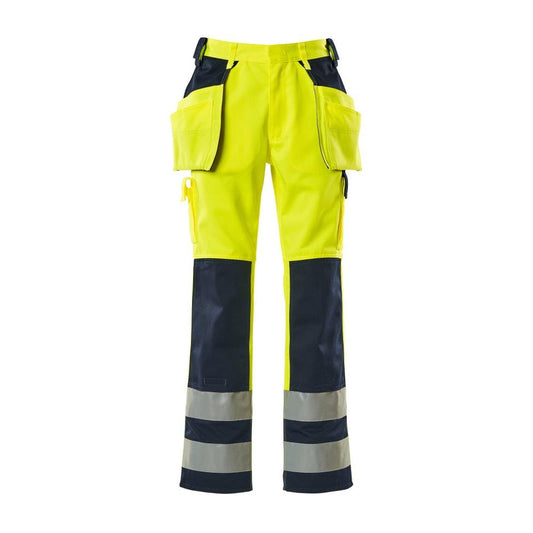 MASCOT® Almas kézműves nadrág, hi-vis sárga/navy