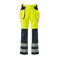 MASCOT® Almas kézműves nadrág, hi-vis sárga/navy