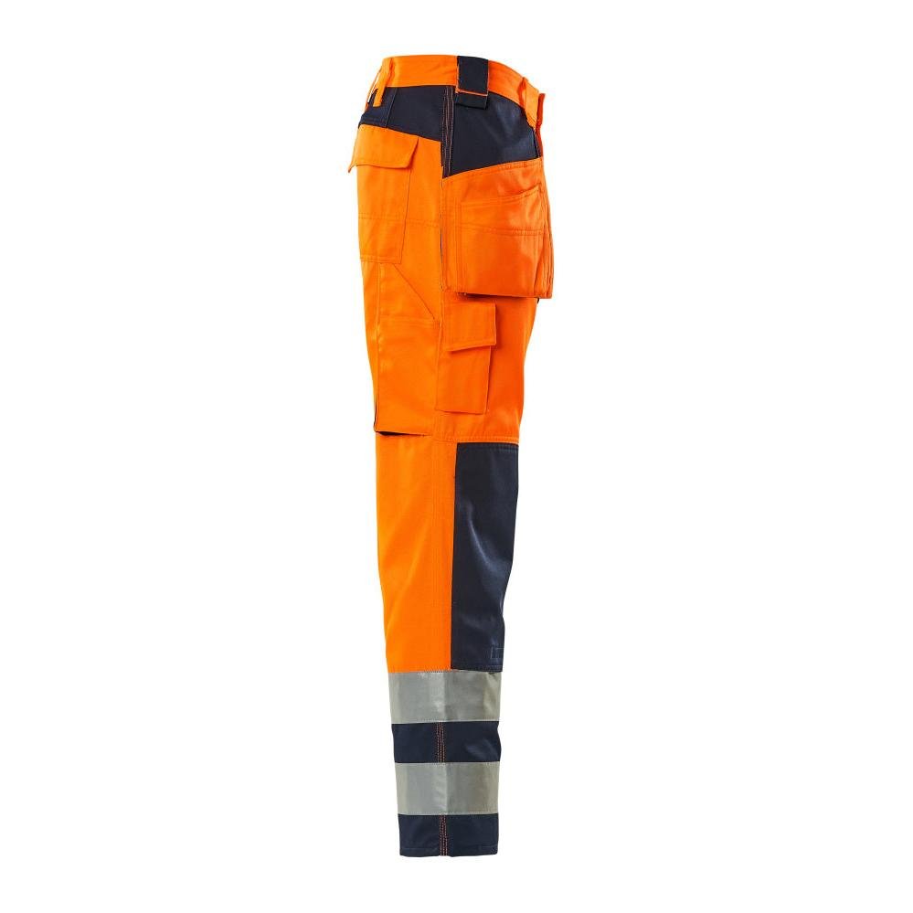 MASCOT® Almas kézműves nadrág, hi-vis narancssárga/navy