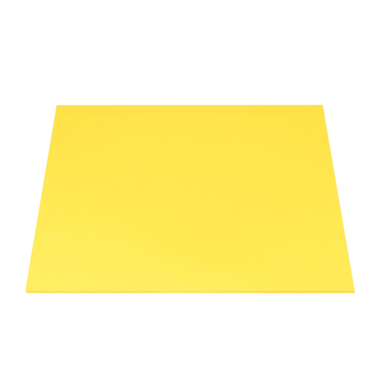 Egyetlen 3M Post-it® Super Sticky Big Note BN11-EU sárgában (279 x 279 mm, 100% PEFC-tanúsítvánnyal) a 3M Deutschland GmbH-tól fehér háttéren helyezkedik el.