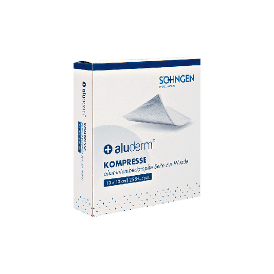 aluderm® kompressz, csomagolási egység: 25 db, 10 x 10 cm