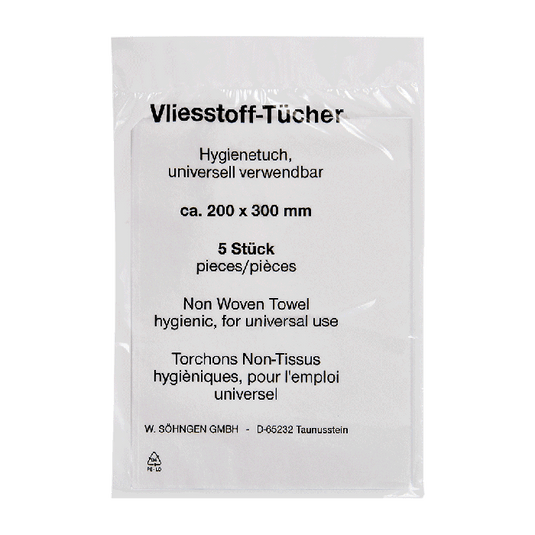 Nemszövetes törlőkendők, 200 x 300 mm, 5 darabos csomagban