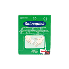 Salvequick sebtisztító törlőkendők, 20 darabos doboz, 20 darabos karton