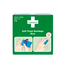 Cederroth Soft Foam kötés, kék, 4,5 m x 6 cm, utántöltő csomag 51011010