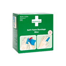 Cederroth Soft Foam kötés, kék, 4,5 m x 6 cm, utántöltő csomag 51011010