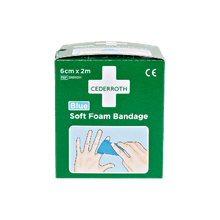 Cederroth Soft Foam kötés, kék, 2 m x 6 cn – utántöltő csomag 51011011