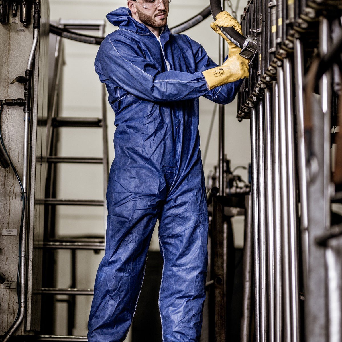 NITRAS POLYSAFE BASIC II, vegyvédelmi overall, királykék