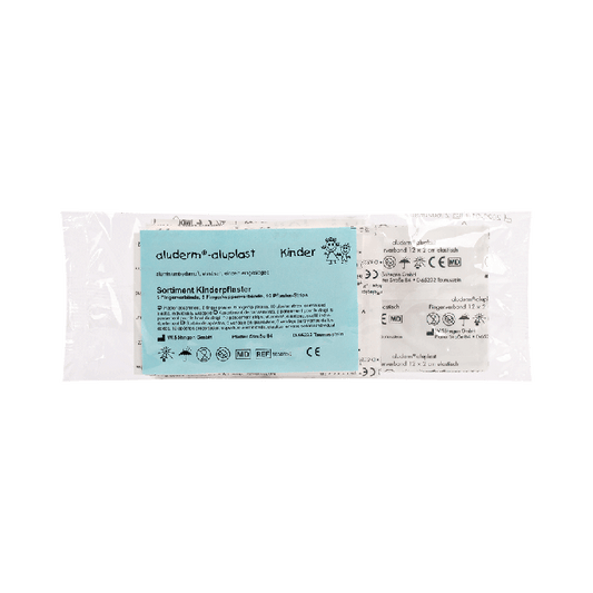 aluderm®-aluplast rugalmas gyermekragasztó-készlet, 20 darabos