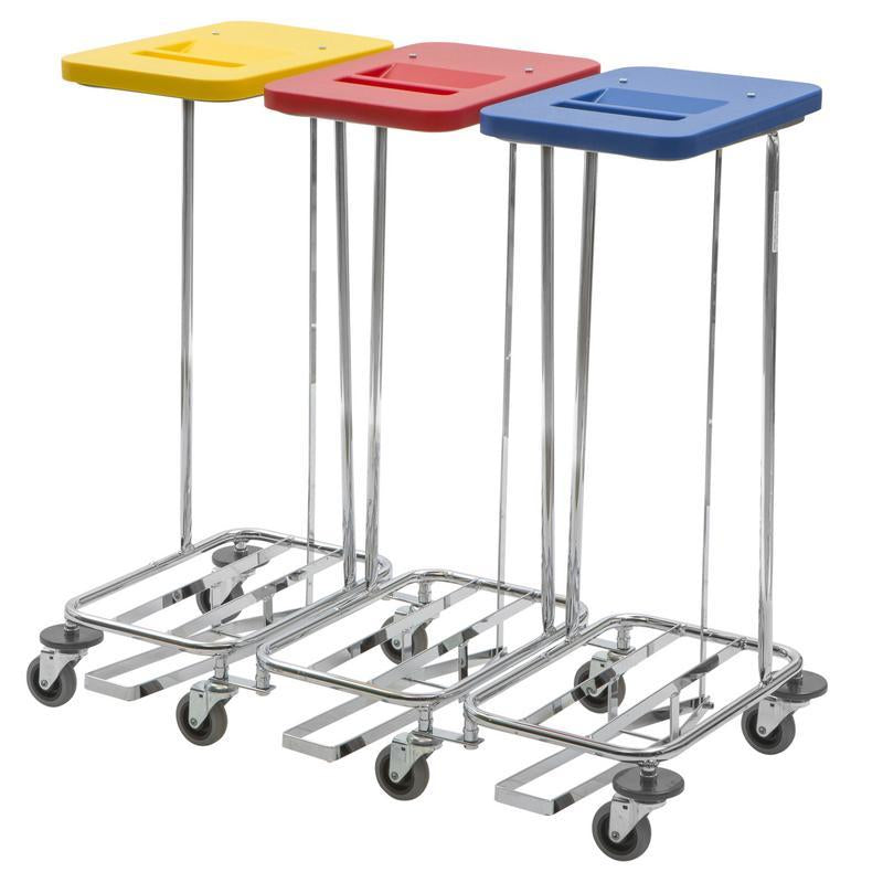 VERMOP Meditrans hármas szennyeskosár, fedéllel és pedállal 1 db