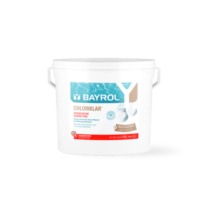 BAYROL Chloriklar® magas aktív klórtartalmú triklórizocianursavból