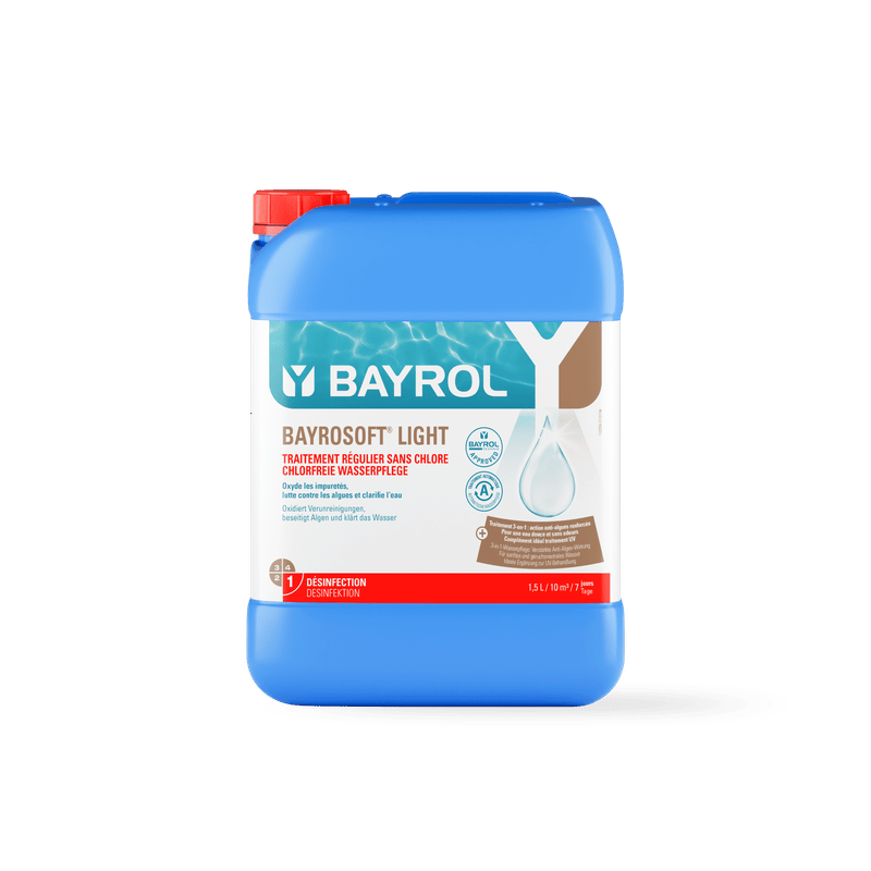 BAYROL Bayrosoft® Light 20 L aktív oxigén alapú fertőtlenítéshez | Kannában (20 l) 