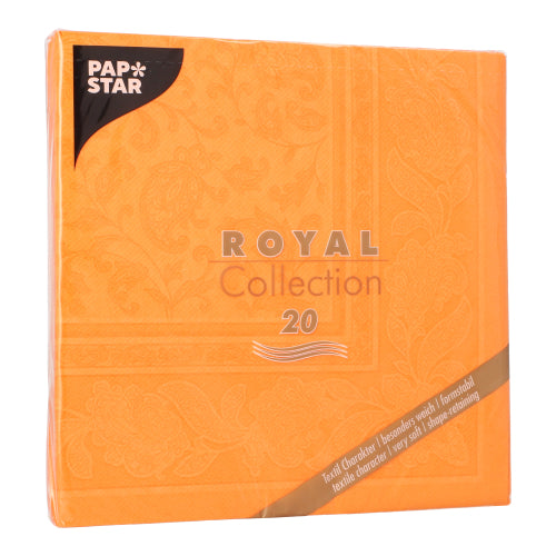 Egy 20 darabos PAPSTAR "ROYAL Collection" szalvéta (40x40 cm, 1/4-hajtás) a PAPSTAR GmbH-tól - FSC-tanúsítvánnyal rendelkező, puha, nedvszívó és textilszerű prémium szövet szalvéták diszkrét virágmintával minden alkalomra.