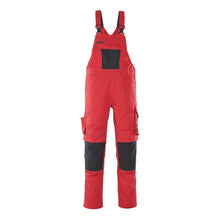 MASCOT® Leipzig dungarees, piros/fekete