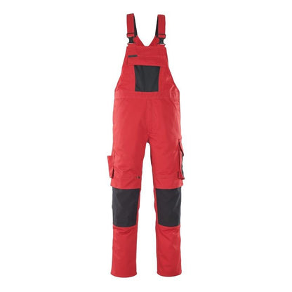 MASCOT® Leipzig dungarees, piros/fekete