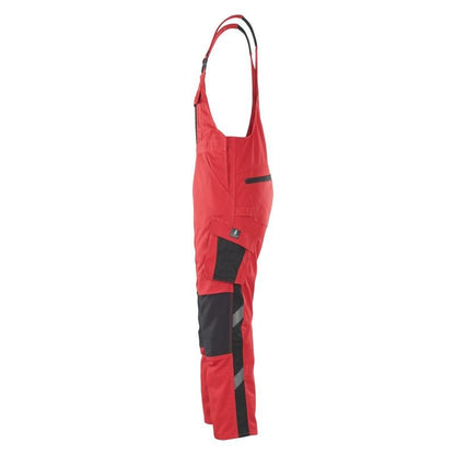 MASCOT® Leipzig dungarees, piros/fekete