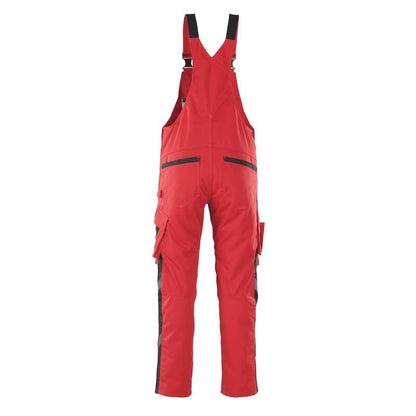 MASCOT® Leipzig dungarees, piros/fekete