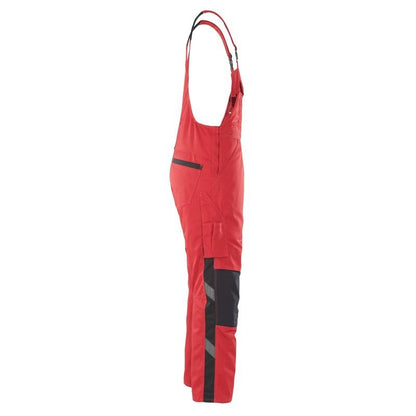 MASCOT® Leipzig dungarees, piros/fekete