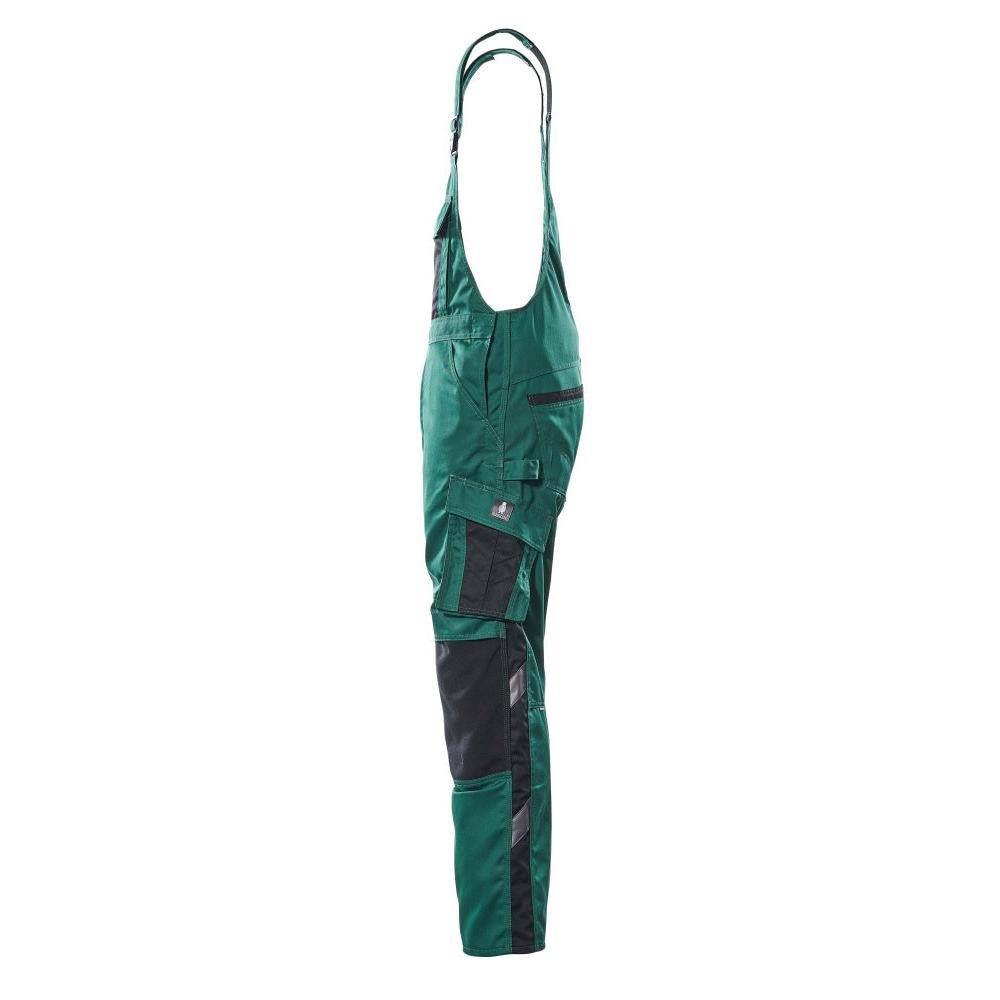 MASCOT® Augsburg dungarees, zöld/fekete