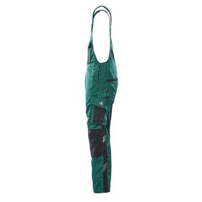 MASCOT® Augsburg dungarees, zöld/fekete