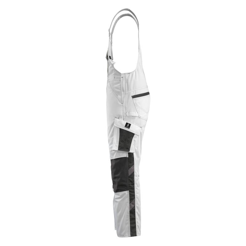 MASCOT® Augsburg dungarees, fehér/sötét antracit