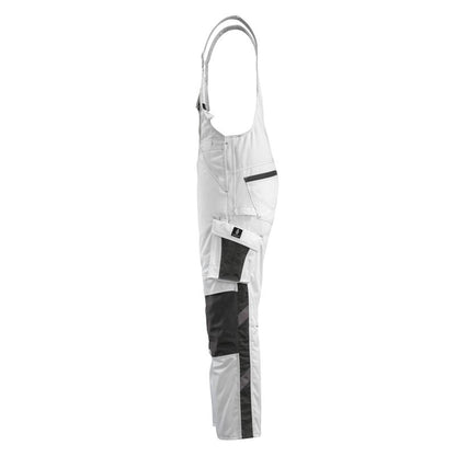 MASCOT® Augsburg dungarees, fehér/sötét antracit