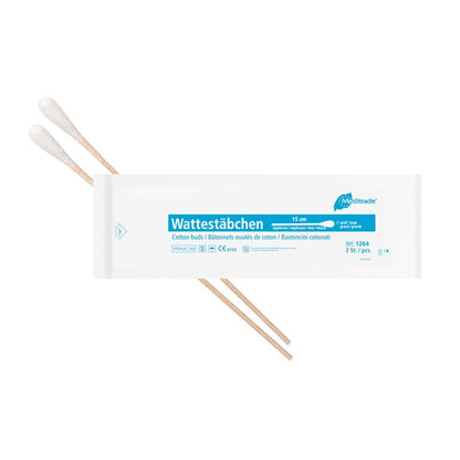 Pamut törlőkendők, sterilen csomagolva, hossza: 15 cm