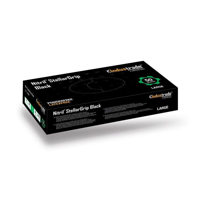 Nitril StellarGrip fekete (50 db)