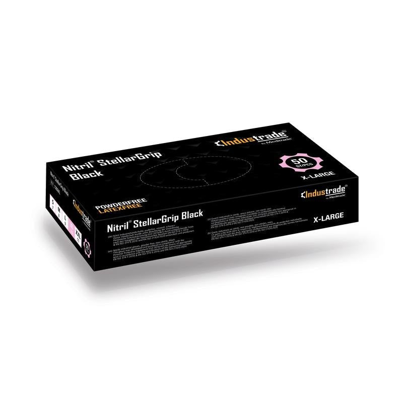 Nitril StellarGrip fekete (50 db)