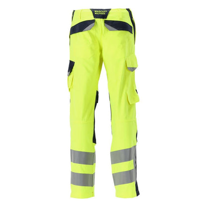 MASCOT® Arbon nadrág Multisafe, hi-vis sárga/fekete-kék