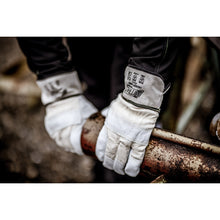 NITRAS HADES, vágásvédő kesztyű, natúr szín / szürke