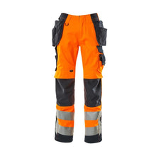 MASCOT® Wigan kézműves nadrág, hi-vis narancs/fekete-kék