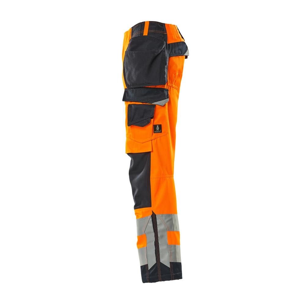 MASCOT® Wigan kézműves nadrág, hi-vis narancs/fekete-kék