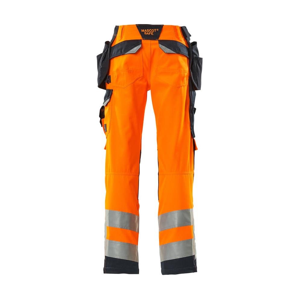 MASCOT® Wigan kézműves nadrág, hi-vis narancs/fekete-kék