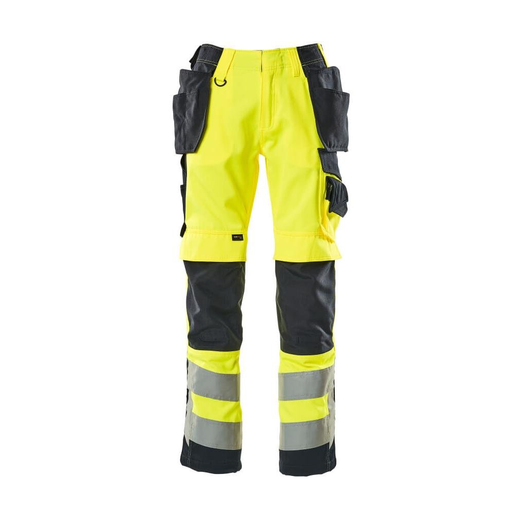 MASCOT® Wigan kézműves nadrág, hi-vis sárga/fekete-kék