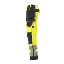 MASCOT® Wigan kézműves nadrág, hi-vis sárga/fekete-kék