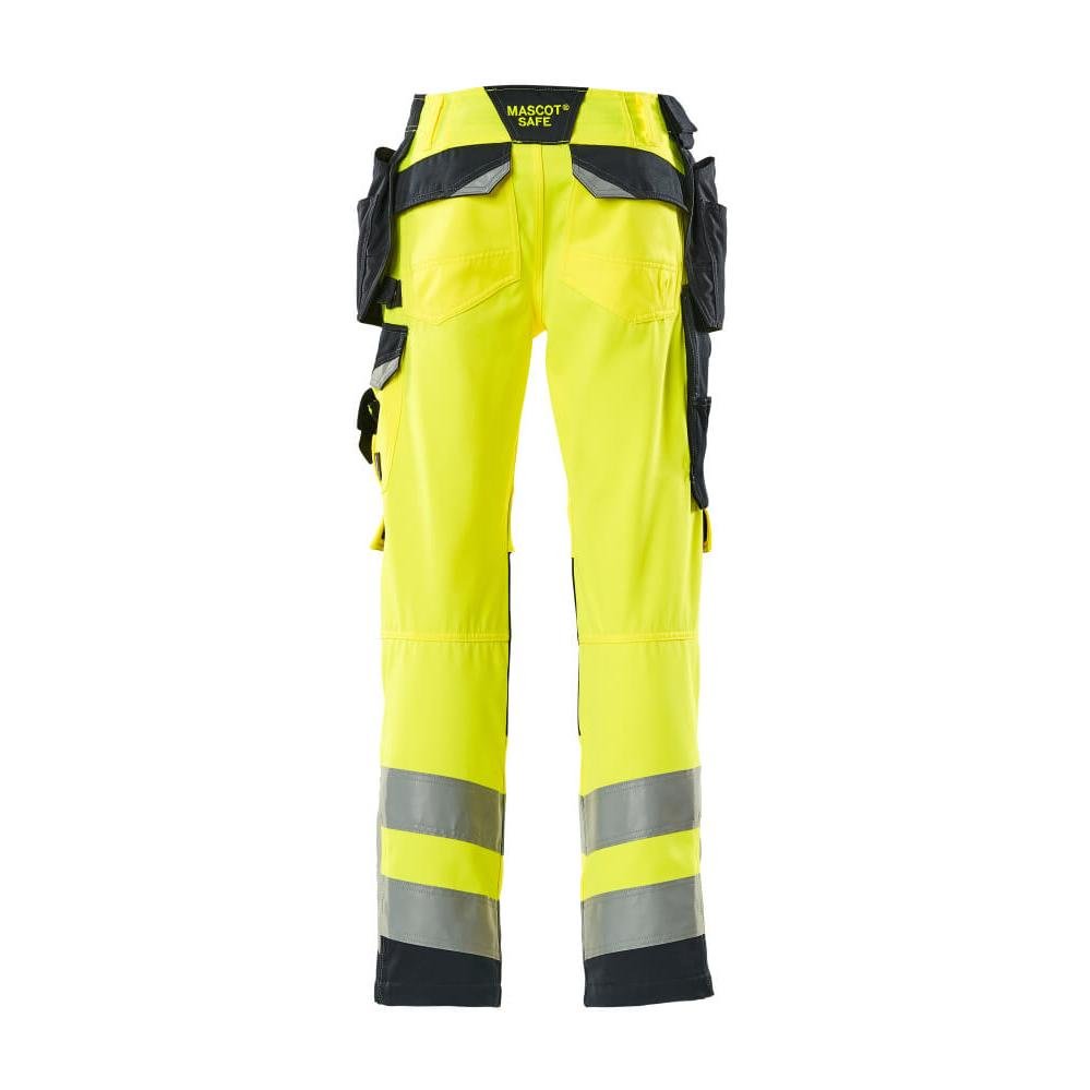 MASCOT® Wigan kézműves nadrág, hi-vis sárga/fekete-kék