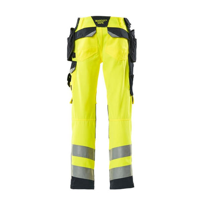 MASCOT® Wigan kézműves nadrág, hi-vis sárga/fekete-kék