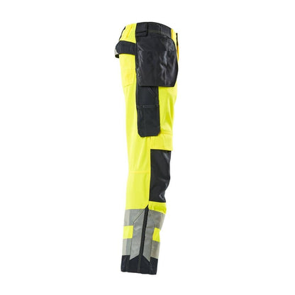MASCOT® Wigan kézműves nadrág, hi-vis sárga/fekete-kék