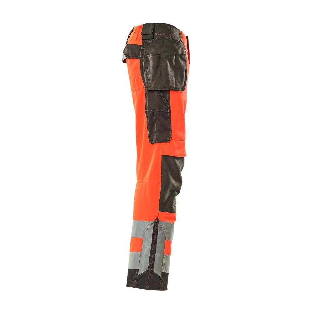 MASCOT® Wigan kézműves nadrág, hi-vis piros/sötét antracit