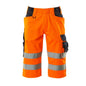 MASCOT® Luton háromnegyedes nadrág, hi-vis narancssárga/fekete-kék