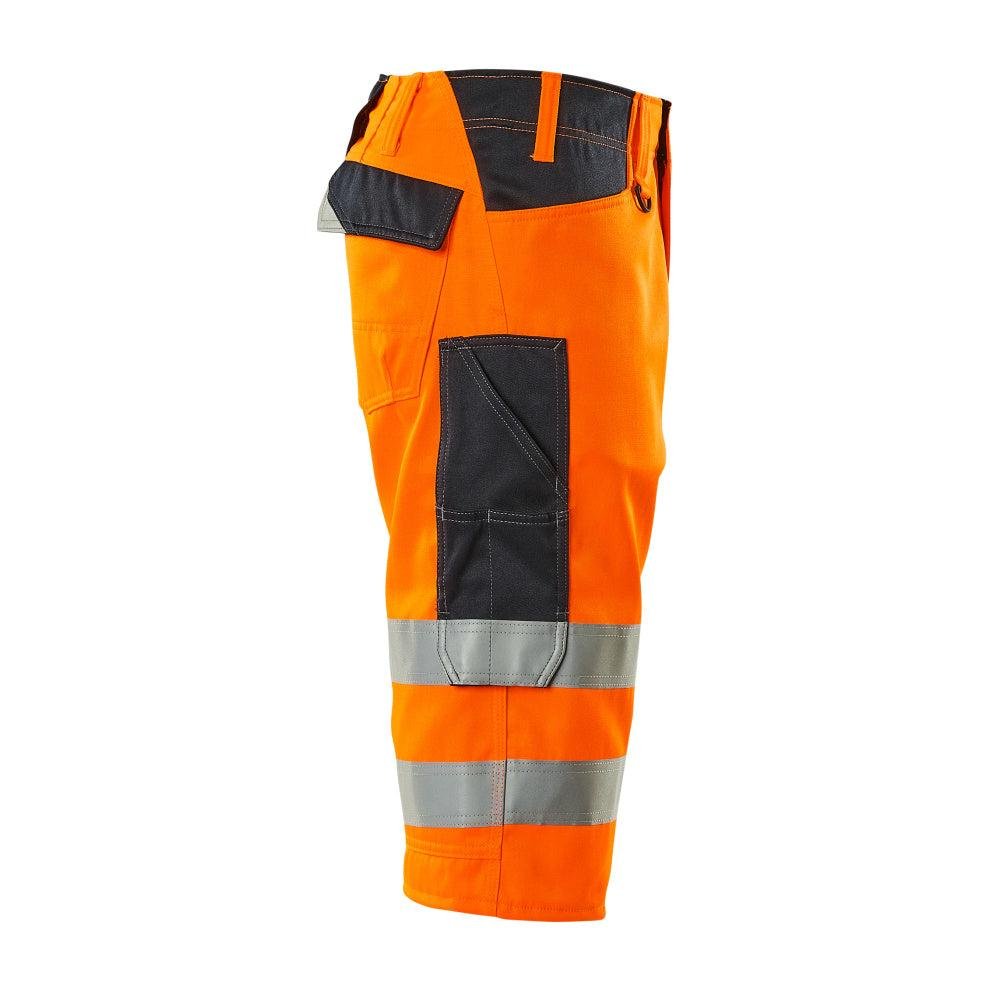 MASCOT® Luton háromnegyedes nadrág, hi-vis narancssárga/fekete-kék