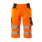 MASCOT® Luton háromnegyed hosszúságú nadrág, hi-vis narancssárga/sötét antracit